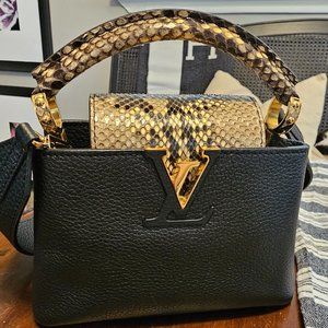 Louis Vuitton Capucines Mini python trim *SALE*